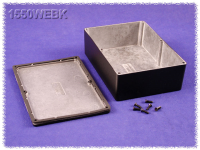 1550WEBK (1550 Series Enclosures - Hammond) - Black - 171mm x 121mm x 51mm - Aluminium (Die-Cast Alloy) - IP66