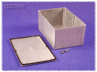 1550WH (1550 Series Enclosures - Hammond) - Silver - 222mm x 146mm x 101mm - Aluminium (Die-Cast Alloy) - IP66