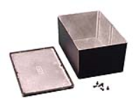 1550WHBK (1550 Series Enclosures - Hammond) - Black - 222mm x 146mm x 101mm - Aluminium (Die-Cast Alloy) - IP66