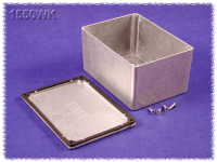 1550WK (1550 Series Enclosures - Hammond) - Silver - 140mm x 102mm x 72mm - Aluminium (Die-Cast Alloy) - IP66