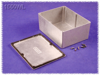 1550WL (1550 Series Enclosures - Hammond) - Silver - 165mm x 128mm x 72mm - Aluminium (Die-Cast Alloy) - IP66