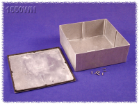 1550WN (1550 Series Enclosures - Hammond) - Silver - 250mm x 250mm x 97mm - Aluminium (Die-Cast Alloy) - IP66