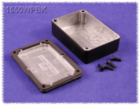 1550WPBK (1550 Series Enclosures - Hammond) - Black - 80mm x 55mm x 21mm - Aluminium (Die-Cast Alloy) - IP66