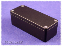 1550Z102BK (1550Z Series Enclosures - Hammond) - Black - 90mm x 36mm x 25mm - Aluminium (Die-Cast Alloy) - IP66