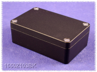 1550Z103BK (1550Z Series Enclosures - Hammond) - Black - 98mm x 65mm x 25mm - Aluminium (Die-Cast Alloy) - IP66