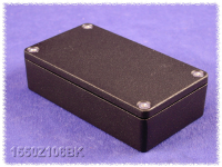 1550Z106BK (1550Z Series Enclosures - Hammond) - Black - 115mm x 66mm x 25mm - Aluminium (Die-Cast Alloy) - IP66