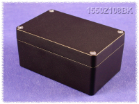 1550Z108BK (1550Z Series Enclosures - Hammond) - Black - 125mm x 81mm x 43mm - Aluminium (Die-Cast Alloy) - IP66