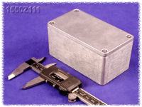 1550Z111 (1550Z Series Enclosures - Hammond) - Natural - 115mm x 66mm x 50mm - Aluminium (Die-Cast Alloy) - IP66