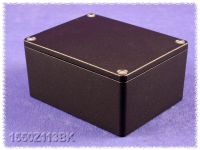 1550Z113BK (1550Z Series Enclosures - Hammond) - Black - 115mm x 90mm x 50mm - Aluminium (Die-Cast Alloy) - IP66