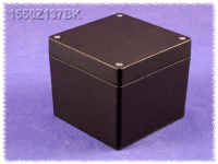 1550Z137BK (1550Z Series Enclosures - Hammond) - Black - 121mm x 121mm x 81mm - Aluminium (Die-Cast Alloy) - IP66