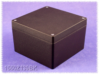 1550Z139BK (1550Z Series Enclosures - Hammond) - Black - 160mm x 160mm x 82mm - Aluminium (Die-Cast Alloy) - IP66