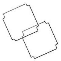 1550Z139GASKET (1550Z Series Sealing Kit - Hammond) - Black - 120mm x 120mm x 2mm - Silicone - IP66