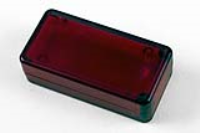 1551BTRD (1551MINI Series Enclosures - Hammond) - Transparent Red - 50mm x 25mm x 15mm - ABS Plastic - IP54