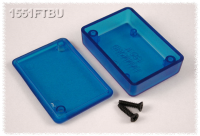 1551FTBU (1551 Series Enclosures - Hammond) - Transparent Blue - 50mm x 35mm x 15mm - ABS Plastic - IP54