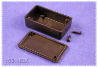 1551HBK (1551 Series Enclosures - Hammond) - Black - 60mm x 35mm x 20mm - ABS Plastic - IP54