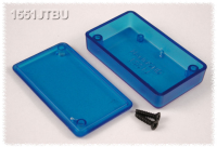 1551JTBU (1551 Series Enclosures - Hammond) - Transparent Blue - 60mm x 35mm x 15mm - ABS Plastic - IP54