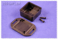 1551MFLBK (1551 Series Enclosures - Hammond) - Black - 35mm x 35mm x 20mm - ABS Plastic - IP54