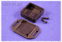 1551NFLBK (1551 Series Enclosures - Hammond) - Black - 35mm x 35mm x 15mm - ABS Plastic - IP54