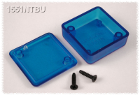 1551NTBU (1551 Series Enclosures - Hammond) - Transparent Blue - 35mm x 35mm x 15mm - ABS Plastic - IP54