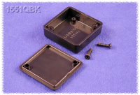 1551QBK (1551 Series Enclosures - Hammond) - Black - 40mm x 40mm x 15mm - ABS Plastic - IP54