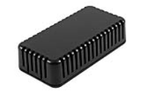 1551V2BK (1551Snap Series Enclosures - Hammond) - Black - 80mm x 40mm x 20mm - ABS Plastic - IP30