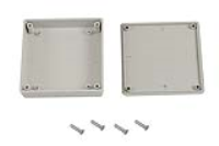 1551XGY (1551 Series Enclosures - Hammond) - Grey - 80mm x 80mm x 20mm - ABS Plastic - IP54