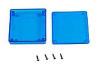 1551XTBU (1551 Series Enclosures - Hammond) - Transparent Blue - 80mm x 80mm x 20mm - ABS Plastic - IP54