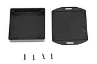 1551XXFLBK (1551 Series Enclosures - Hammond) - Black - 80mm x 80mm x 15mm - ABS Plastic - IP54