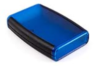 1553BTBUBKBAT (1553 Series Enclosures - Hammond) - Transparent Blue / Black - 117mm x 79mm x 24mm - ABS Plastic - IP54