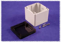 1554EE2GYSL (1554 Series Enclosures - Hammond) - Grey/Smoked - 89mm x 89mm x 89mm - Polycarbonate - IP68