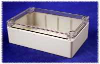 1554H2GYCL (1554 Series Enclosures - Hammond) - Grey/Clear - 180mm x 119mm x 61mm - Polycarbonate - IP68