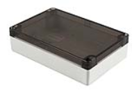 1554HL2GYSL (1554 Series Enclosures - Hammond) - Grey/Smoked - 180mm x 119mm x 46mm - Polycarbonate - IP68