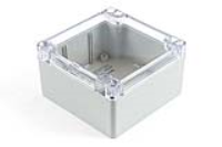 1554L2GYCL (1554 Series Enclosures - Hammond) - Grey/Clear - 105mm x 105mm x 60mm - Polycarbonate - IP68