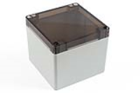 1554LA2GYSL (1554 Series Enclosures - Hammond) - Grey/Smoked - 105mm x 105mm x 90mm - Polycarbonate - IP68