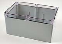 1554VB2GYCL (1554 Series Enclosures - Hammond) - Grey/Clear - 239mm x 160mm x 119mm - Polycarbonate - IP68