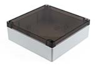 1554W2GYSL (1554 Series Enclosures - Hammond) - Grey/Smoked - 180mm x 180mm x 60mm - Polycarbonate - IP68