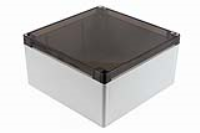 1554WA2GYSL (1554 Series Enclosures - Hammond) - Grey/Smoked - 180mm x 180mm x 90mm - Polycarbonate - IP68