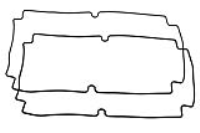 1554XGASKET (1554-55 Series Sealing Kits - Hammond) - Black - 300mm x 200mm x 3mm - Silicone - IP66