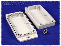 1555J2F17GY (1555F Series Enclosures - Hammond) - Light Grey - 160mm x 91mm x 37mm - Polycarbonate - IP68