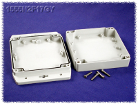 1555N2F17GY (1555F Series Enclosures - Hammond) - Light Grey - 119mm x 119mm x 37mm - Polycarbonate - IP68