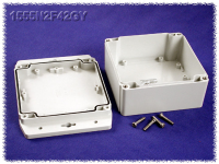 1555N2F42GY (1555F Series Enclosures - Hammond) - Light Grey - 119mm x 119mm x 62mm - Polycarbonate - IP68