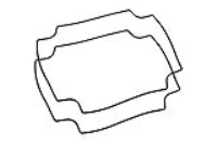 1557FGASKET (1557 Series Sealing Kits - Hammond) - Clear - 160mm x 160mm x 1mm - Silicone - IP66