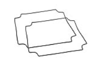 1557HGASKET (1557 Series Sealing Kits - Hammond) - Clear - 220mm x 220mm x 1mm - Silicone - IP66