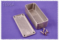 1590A (1590 Series Enclosures - Hammond) - Natural - 92mm x 39mm x 27mm - Aluminium (Die-Cast Alloy) - IP54