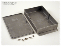 1590DDF (1590 Series Enclosures - Hammond) - Natural - 187mm x 119mm x 33mm - Aluminium (Die-Cast Alloy) - IP54