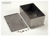 1590EF (1590 Series Enclosures - Hammond) - Natural - 187mm x 119mm x 78mm - Aluminium (Die-Cast Alloy) - IP54