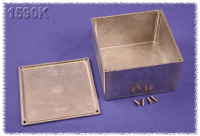 1590K (1590 Series Enclosures - Hammond) - Natural - 125mm x 125mm x 75mm - Aluminium (Die-Cast Alloy) - IP54