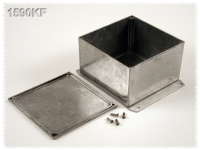 1590KF (1590 Series Enclosures - Hammond) - Natural - 125mm x 125mm x 75mm - Aluminium (Die-Cast Alloy) - IP54