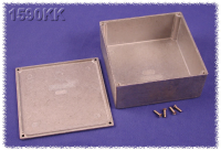 1590KK (1590 Series Enclosures - Hammond) - Natural - 125mm x 125mm x 53mm - Aluminium (Die-Cast Alloy) - IP54