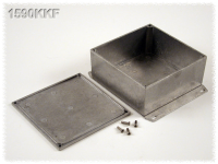 1590KKF (1590 Series Enclosures - Hammond) - Natural - 125mm x 125mm x 53mm - Aluminium (Die-Cast Alloy) - IP54